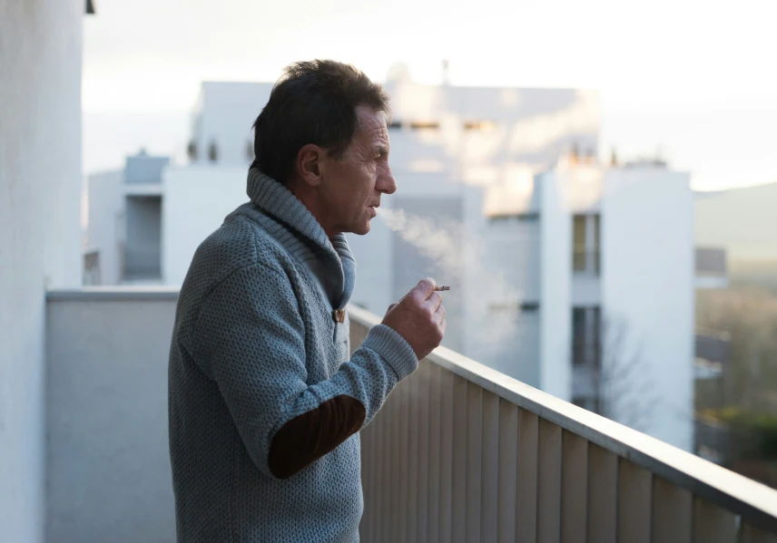 man smoking - getting old