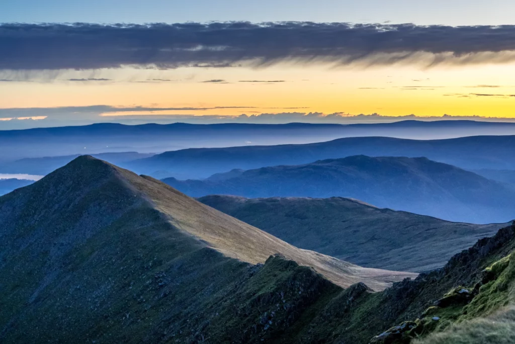 Helvellyn in the Lake District. Great British staycation.