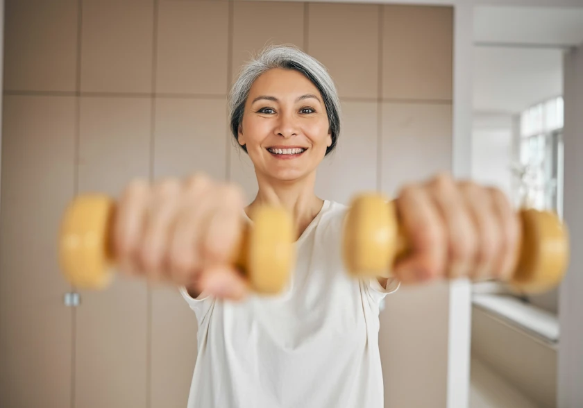 woman exercising - what is my biological age